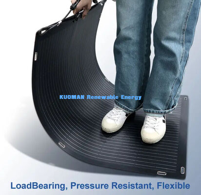 Panneau solaire flexible bifacial 200W FFC et fibre de carbone pour camping-car, voyage à domicile