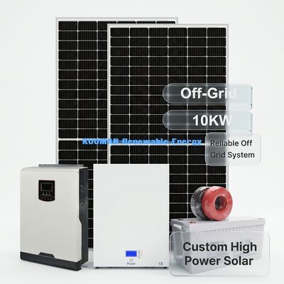 Système de panneau solaire monocristallin en silicium de 10 kW avec résistance aux intempéries IP65 pour le stockage de batteries solaires domestiques