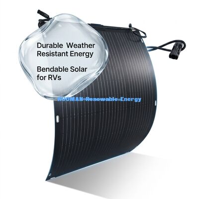 Panneau Solaire Flexible ETFE Ultra Léger 30W Portable pour Randonnée, Alpinisme et Voyage Hors Réseau