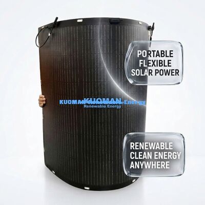 Panneau solaire flexible écologique de 200 W avec boîte de jonction IP67 pour une empreinte carbone zéro