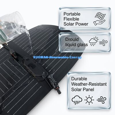 Panneau solaire flexible pliable ETFE 100W pour l'alpinisme et le camping-car
