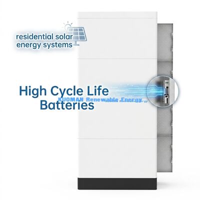 KM NEW POWER 51.2V 400Ah Batterie LiFePO4 empilable avec surveillance en temps réel pour le stockage d'énergie à domicile