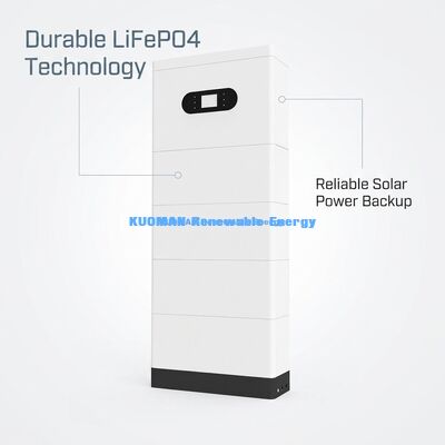 KM New Power 51.2V 400Ah LiFePO4 Système de stockage de batterie pour la maison avec une capacité de 10,24 KWh ~ 30,72 KWh et une durée de vie de 6000 cycles