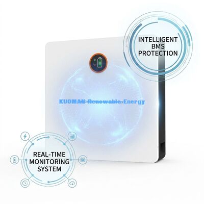 Stockage à batterie au lithium à domicile de 48 V 100 Ah avec BMS intelligent et cellules de classe A pour un stockage d'énergie fiable