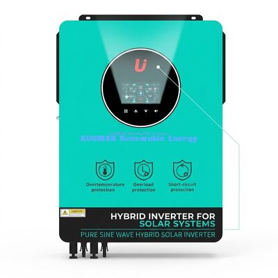 Onduleur solaire hybride BSSI-V-GN10200 10KW avec double MPPT et chargeur 160A pour un stockage d'énergie efficace