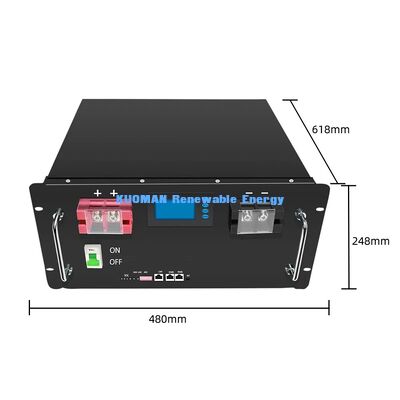 Montage murale économe en espace 48V 300Ah LiFePO4 batterie pour la maison solaire et de sauvegarde