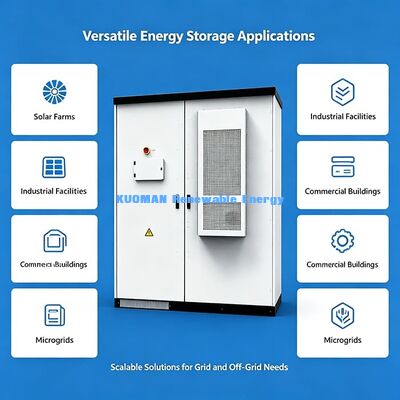 Longue durée de vie 215kWh 768V ESS industriel ♪ Stockage d'énergie contrôlé à distance avec plateforme EMS