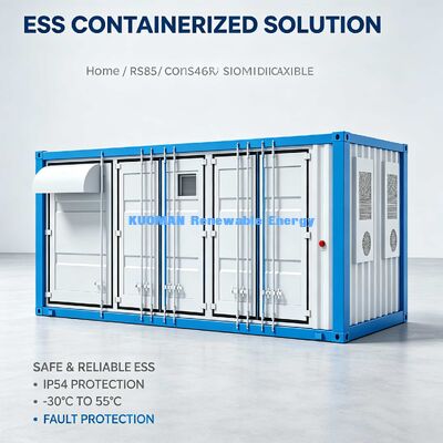 Réservoir industriel de stockage de l'énergie IP54 Protection Système de gestion de la batterie de refroidissement par air intelligent