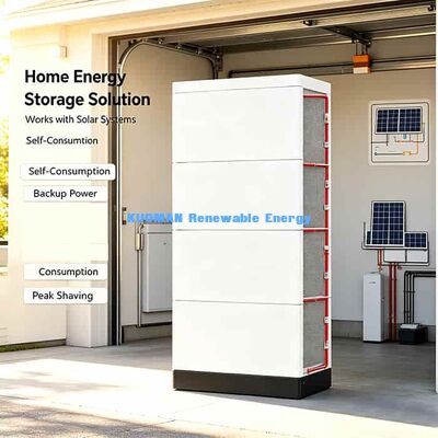 Garantie 10 ans Batterie empilable LiFePO4 48V extensible pour secours d'énergie solaire résidentielle
