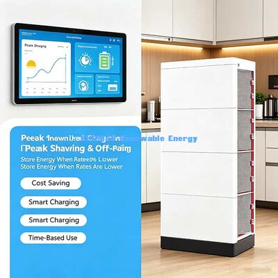Batterie LiFePO4 empilable max 30,72 kWh, support 10 ans pour projet solaire domestique