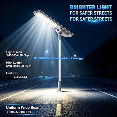 Économie d'énergie tout en un éclairage de rue solaire 40W SMD5050 LED lampe solaire Pas de coût d'électricité