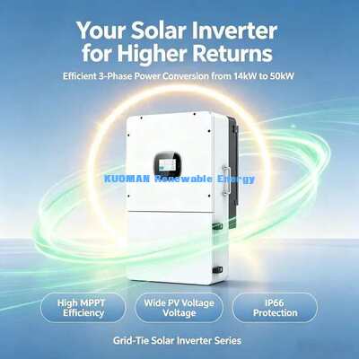350A courant de charge et de décharge maximal 18kW 3 phases Inverseur hybride à batterie solaire