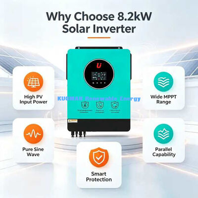 Chargeur hybride solaire de 8,2 kW tout en un