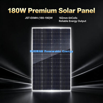 Alimentation pour caméra de sécurité résidentielle sur toit et jardin, notre panneau solaire PV durable de 180W-190W