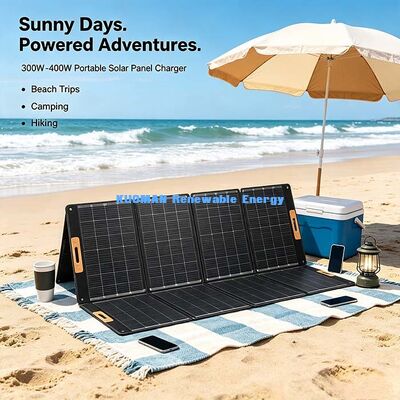 400W panneau solaire pliable stratifié en ETFE, électricité solaire portable hors réseau pour la vie en camping-car