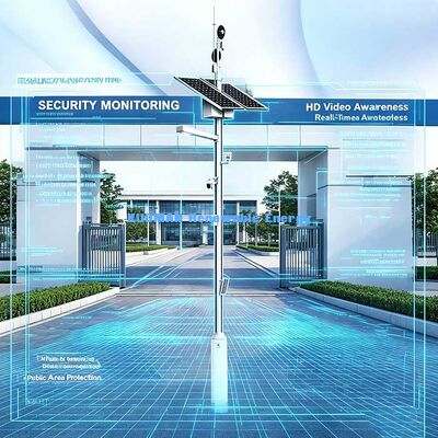Système d'appel d'urgence étanche pour mât intelligent solaire, interphone audio duplex intégral