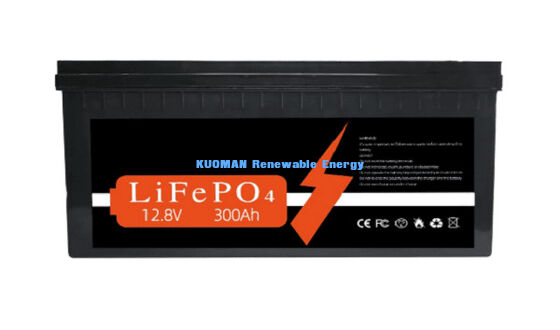 Batterie au lithium personnalisée de 12V 300Ah avec 3840Wh d'énergie et 8000 cycles pour le stockage d'énergie