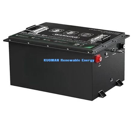 Batterie LiFePO4 36V pour voiturette de golf avec 8000 cycles, capacité de 50Ah-150Ah et dimensions compactes de 385*338*245mm