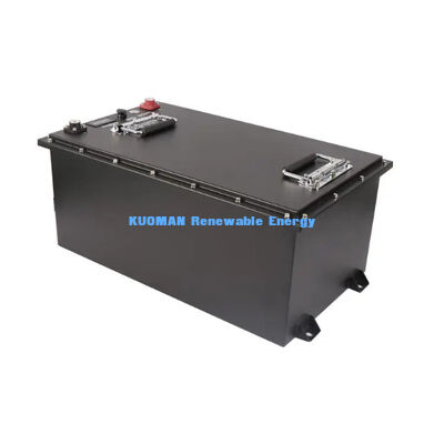 KM 72V -100Ah Chariot de golf personnalisé LiFePO4 batterie 8000 cycles