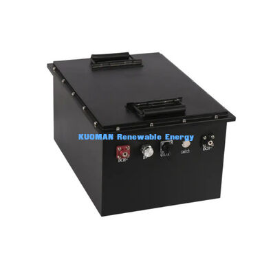 KM 72V -100Ah Chariot de golf personnalisé Batterie LiFePO4 avec 8000 cycles et 7360Wh d'énergie