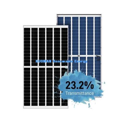 Panneau solaire mono-perc de 540W à 550W avec une efficacité de 22% et une conception en verre sans cadre
