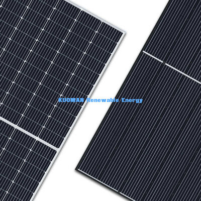 Panneau solaire monocristallin 300W-400W avec cadre en aluminium anodisé pour une haute efficacité