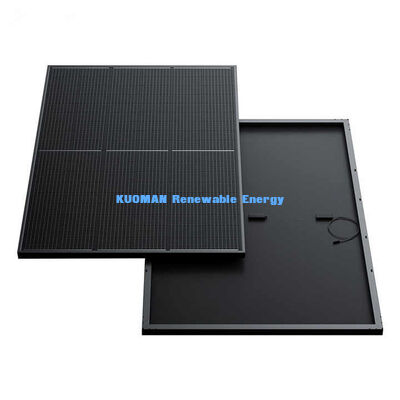 Panneau solaire noir type N 415W avec 22% d'efficacité et cadre en aluminium anodisé