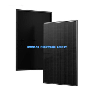 Panneau solaire noir type N 415W avec 22% d'efficacité et cadre en aluminium anodisé