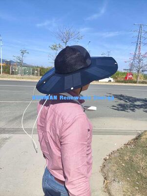 Casquette solaire rechargeable pliable portable KM