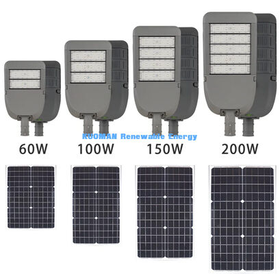 50W IP65 Lumière solaire d'aluminium étanche à l'eau avec technologie LED pour l'éclairage routier extérieur