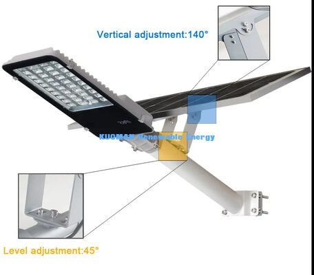 IP65 étanche à l'eau éclairage de rue solaire LED 100-500W personnalisable avec 2700-6000K CCT pour jardin et éclairage routier