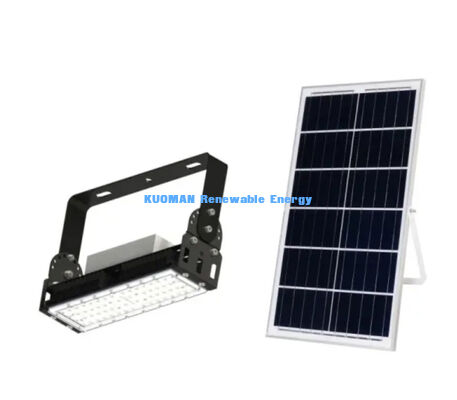 Projecteur solaire LED étanche IP65 à haut rendement lumineux avec option de télécommande pour usage industriel