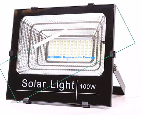 Éclairage solaire à haute luminosité avec IP65 étanche et option de télécommande pour l'éclairage extérieur