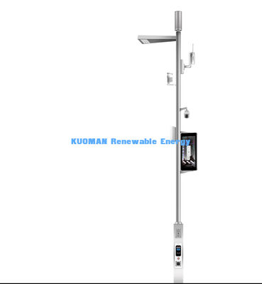 Smart LED Street Light avec télécommande 50000h Durée de vie et 4G PTZ Caméra IP pour le poteau d'éclairage Smart City