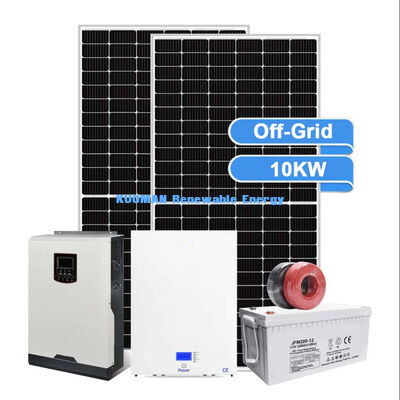 Système de panneau solaire monocristallin en silicium de 10 kW avec résistance aux intempéries IP65 pour le stockage de batteries solaires domestiques