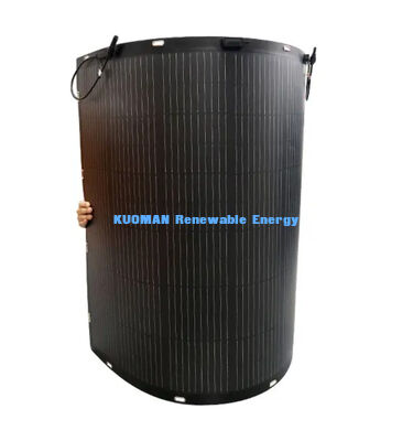 Panneau solaire flexible 100W IP68 étanche 360° pliable pour toit et bateaux avec certification FCC