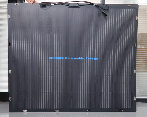 Panneau solaire flexible 100W IP68 étanche 360° pliable pour toit et bateaux avec certification FCC