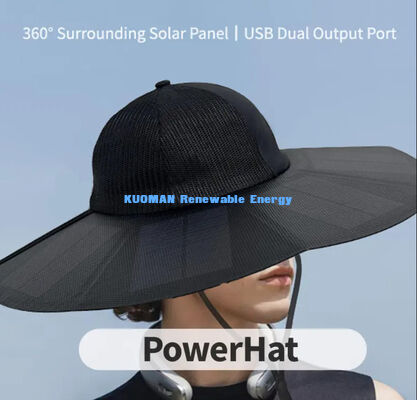 Capot de charge solaire portable pliable avec 22% d'efficacité et 13W de puissance maximale pour le camping