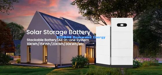 Batterie LiFePO4 empilable écologique 51,2 V 400 Ah pour stockage d'énergie domestique avec garantie de 10 ans