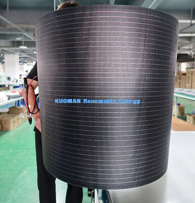 Panneau solaire flexible au silicium monocristallin de 200 W avec conception en fibre de carbone imperméable IP67