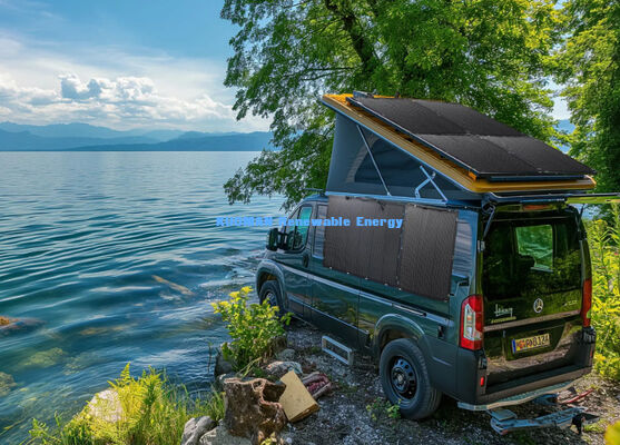 Panneau solaire flexible résistant aux intempéries portable de 480 W pour le camping et l'énergie durable