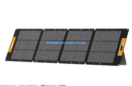 Panneau solaire flexible portable pliable à 360° pour l'alimentation en énergie d'urgence