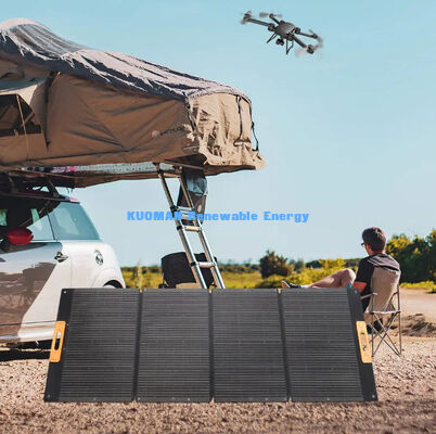 Panneau de chargeur solaire pliable et léger de 300 W, énergie solaire portable pour les voyages en camping sur la plage