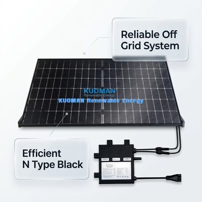 Système de modules solaires de 24 volts avec une efficacité de 22% et un panneau photovoltaïque IP65 résistant aux intempéries