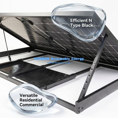 Panneau solaire ultra fin de 30 mm, résistant aux intempéries IP65, panneau photovoltaïque de 24 volts pour un usage domestique et commercial