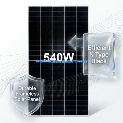Panneau solaire 25A haute intensité avec 22% d'efficacité et résistance aux intempéries IP65 pour systèmes hors réseau et commerciaux
