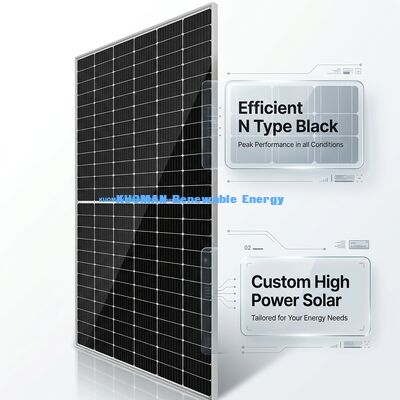 Panneau solaire monocristallin 24 Volts avec résistance aux intempéries IP65 pour systèmes d'énergie renouvelable