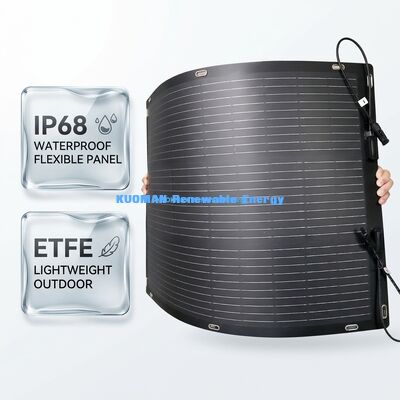 Panneau solaire flexible ETFE léger 100W pour camping-car et aventures en plein air