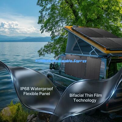 Panneau solaire flexible résistant aux intempéries portable de 480 W pour le camping et l'énergie durable