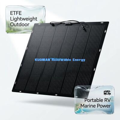 Panneau solaire flexible 100W IP68 étanche 360° pliable pour toit et bateaux avec certification FCC